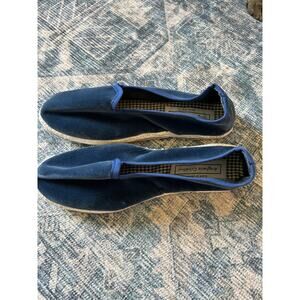 DROGHERIA CRIVELLINI Classic Velvet Loafers - Blue, Size 38